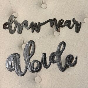 Metallic Wall Decor Signs From Haiti.